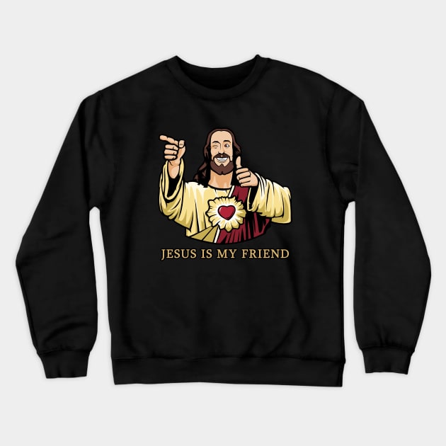 Buddy Christ Crewneck Sweatshirt by valentinahramov